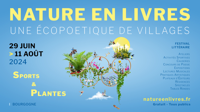 Avec plus 50 intervenants des  littéraires, artistiques et du monde du spectacle. sur 10 dates et dans 6 bourgades, le long du canal du nivernais et dans le Morvan, en Bourgogne pour petits et grands