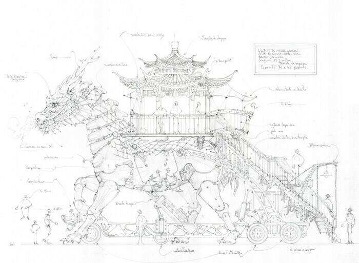 Bestiaires et croquis de François Delaroziere