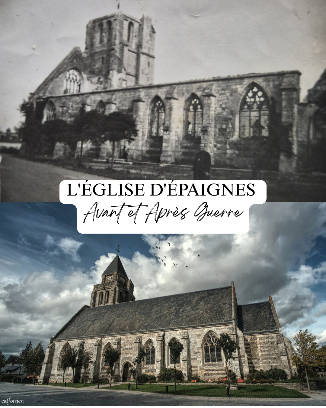 Visite guidée : l'église d'Épaignes avant et après-guerre