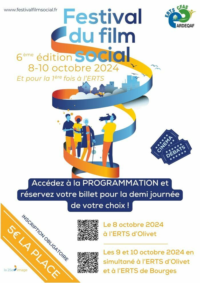 L'ERTS participe au Festival du Film Social (organisé par la 25e image) et propose 6 demi-journées de projections-débat (documentaires, fictions, courts et longs métrages en lien avec l'actualité)