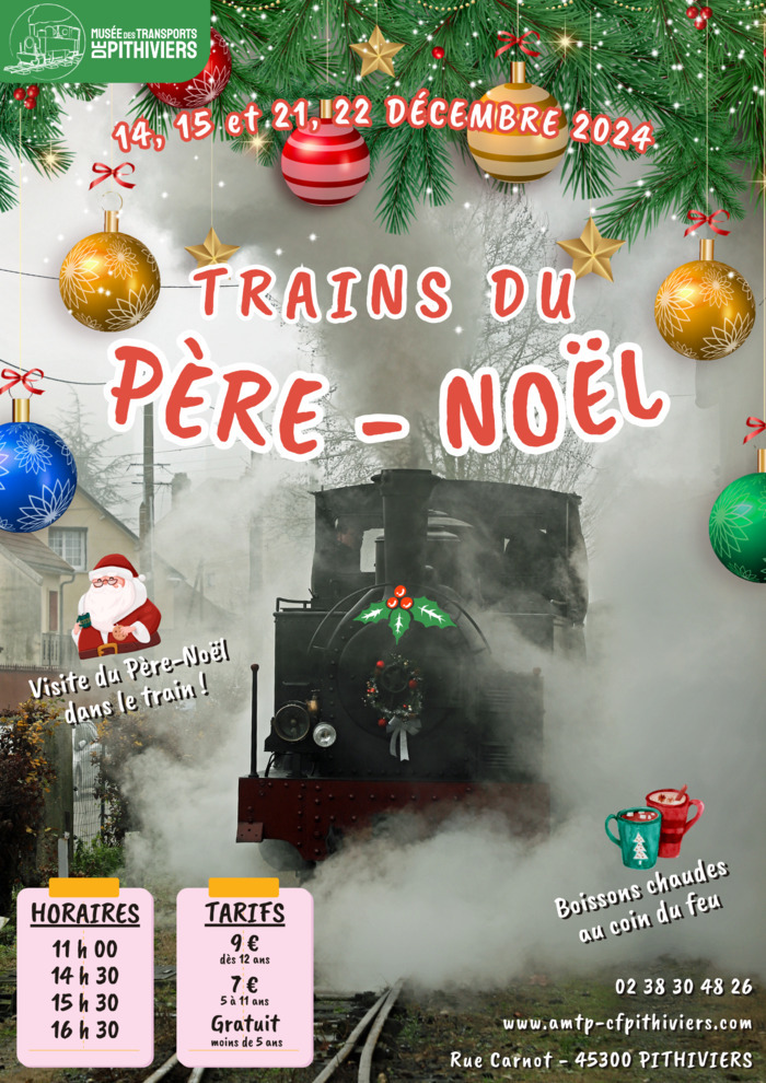 Finissons l’année comme il se doit ! Le Père Noël débarque dans le train !