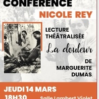 Conférence Nicole Rey - Lecture théâtralisée