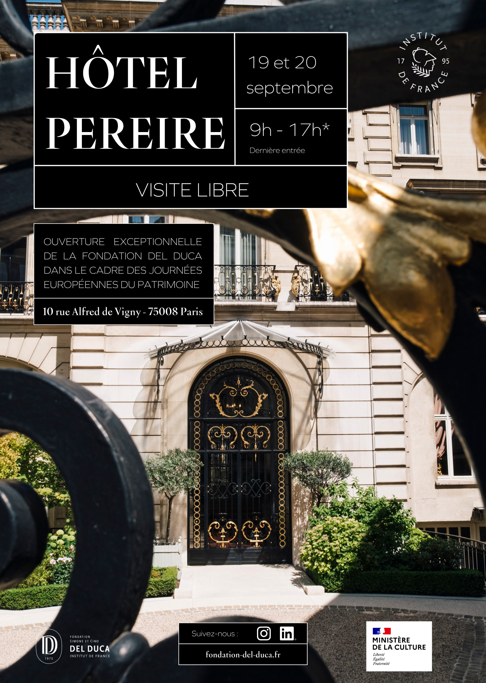 Ouverture exceptionnelle de l’Hôtel Pereire
