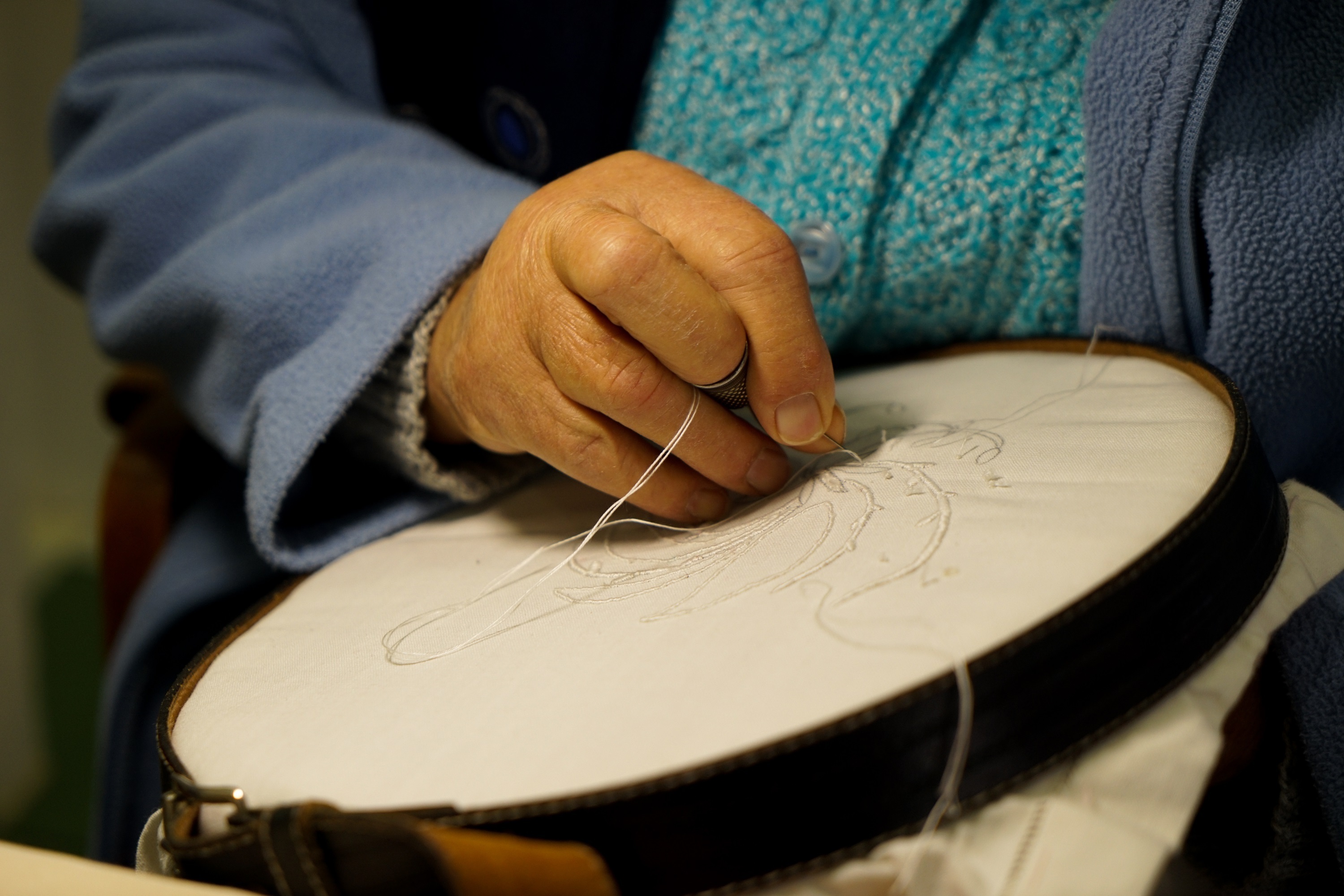 Découverte de la broderie au plumetis