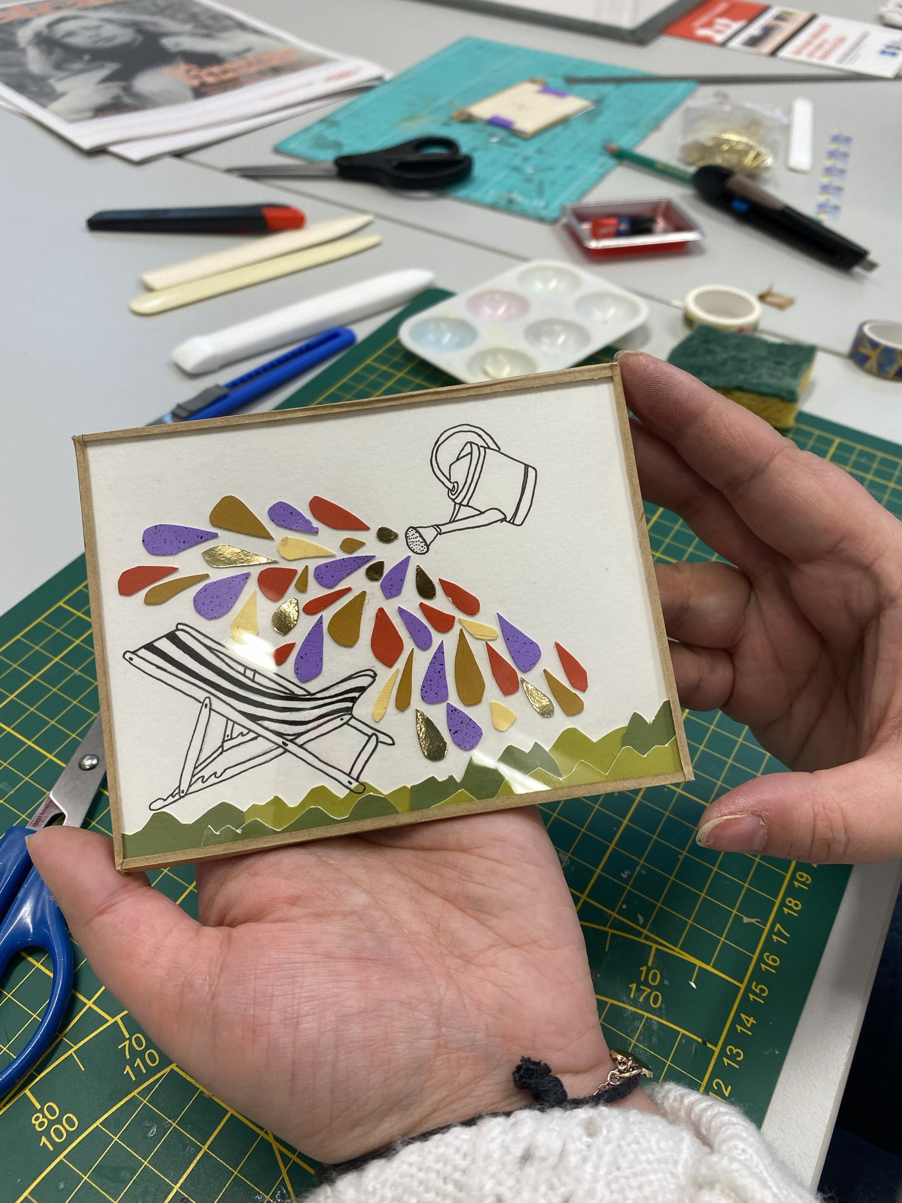 Atelier avec Knapfa (artiste plasticienne) : Médiathèque Saint-Laurent-Blangy