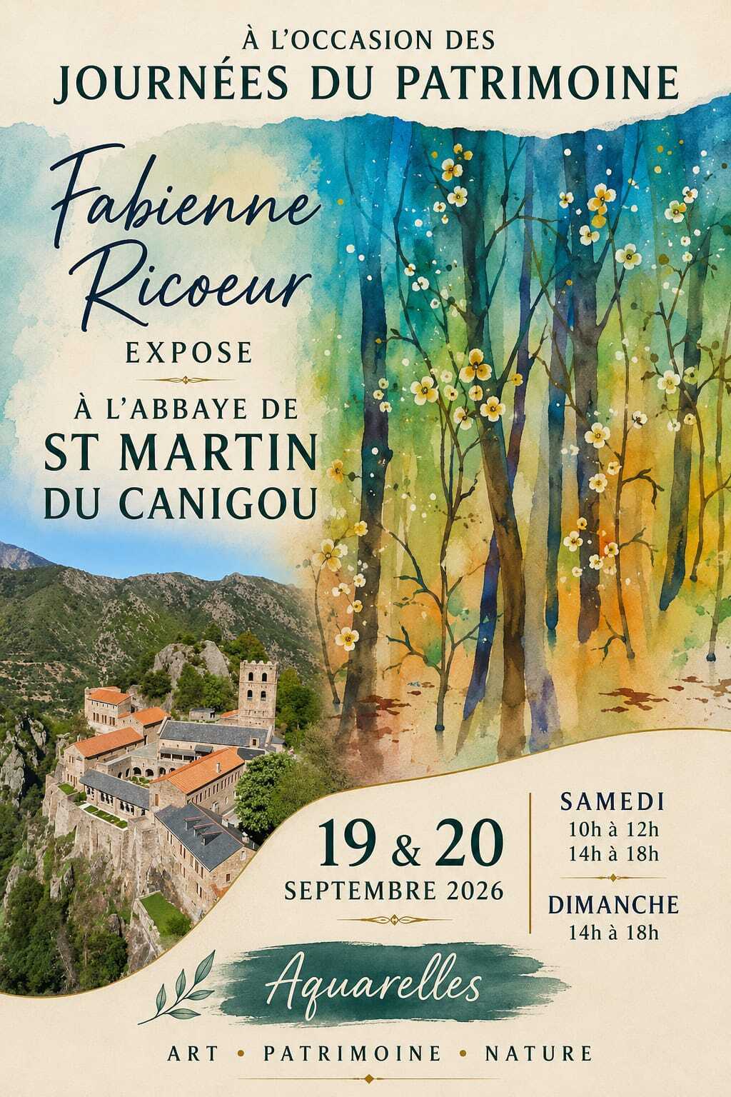 Exposition des oeuvres de Fabienne Ricoeur Ribas