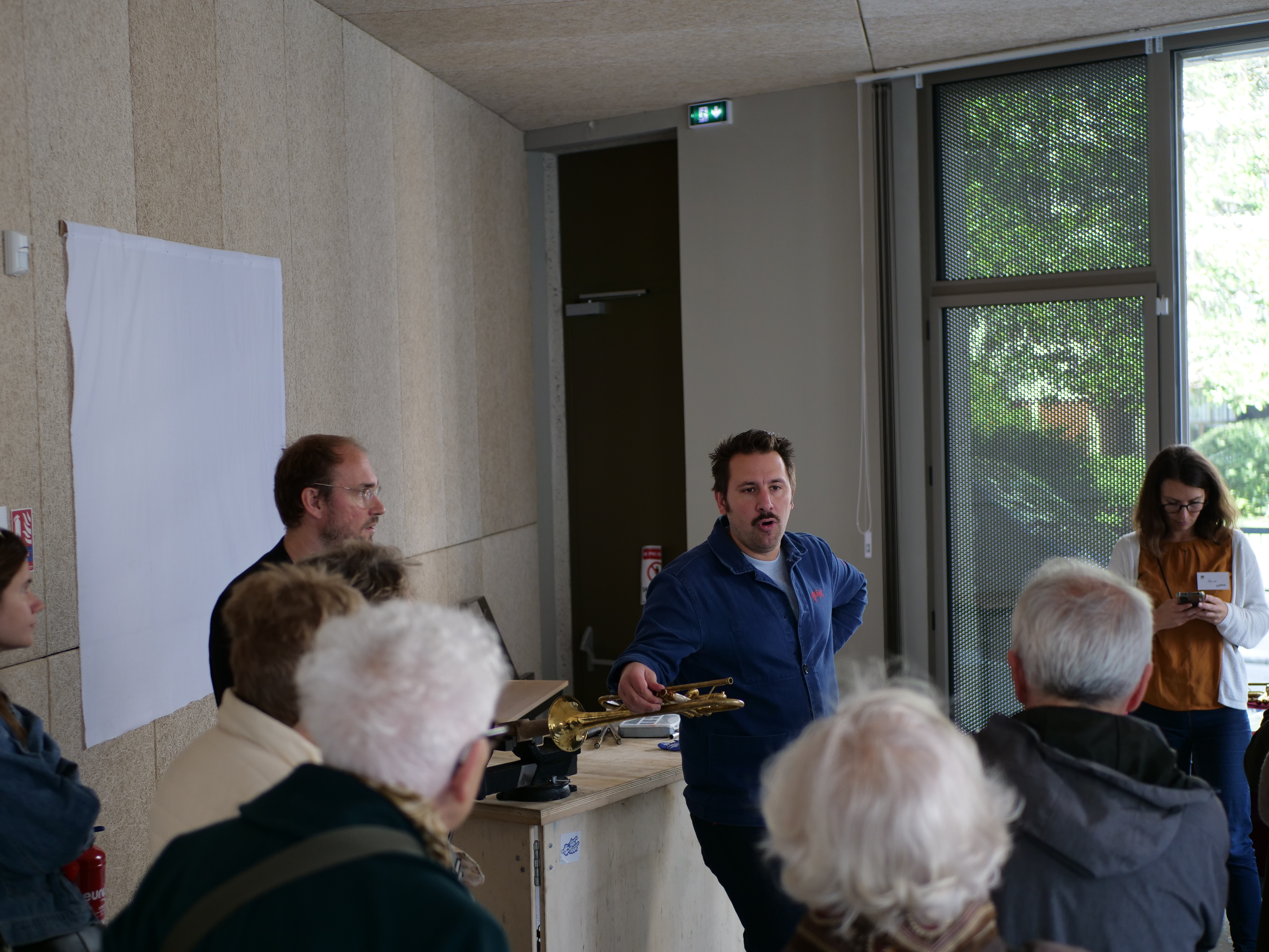 Enregistrement du podcast "Les Cuivres à la française" par Adrien Jaminet