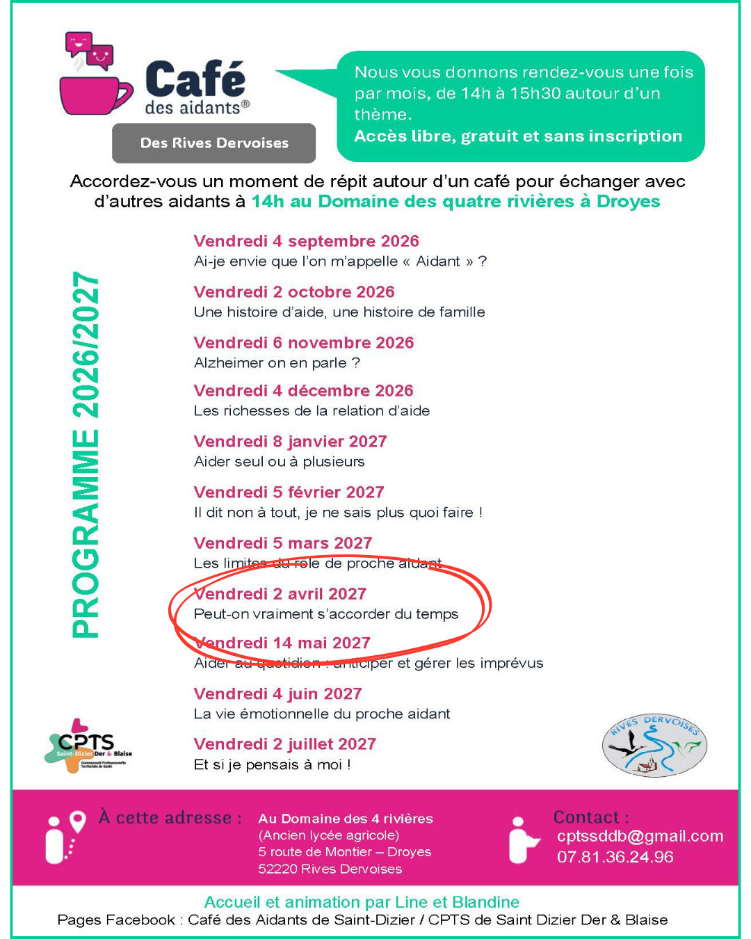Café des Aidants© – Rives Dervoises (Droyes) : Peut-on vraiment s’accorder du temps
