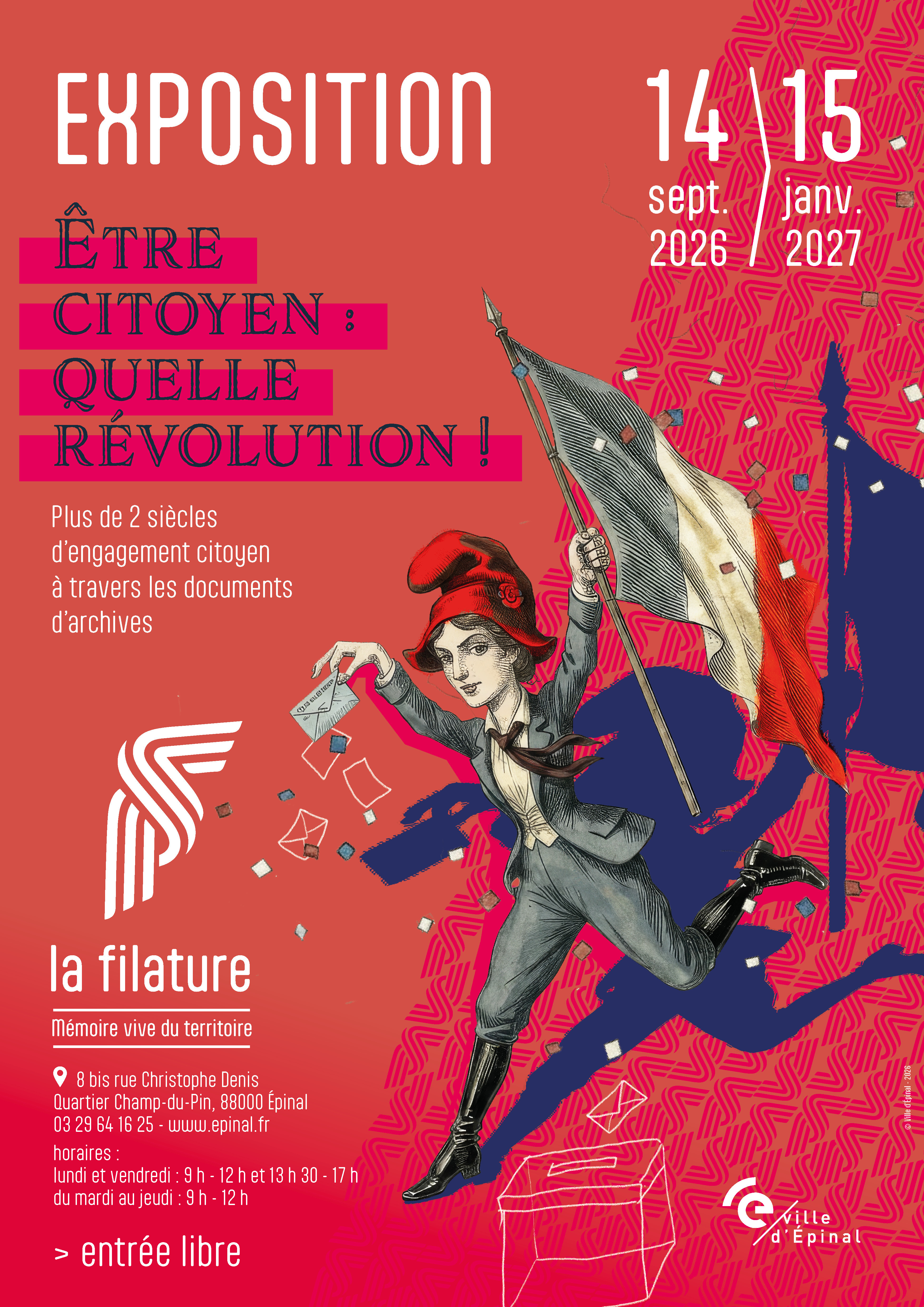 Visite guidée de la Filature et de l'exposition "Être citoyen, quelle révolution !"