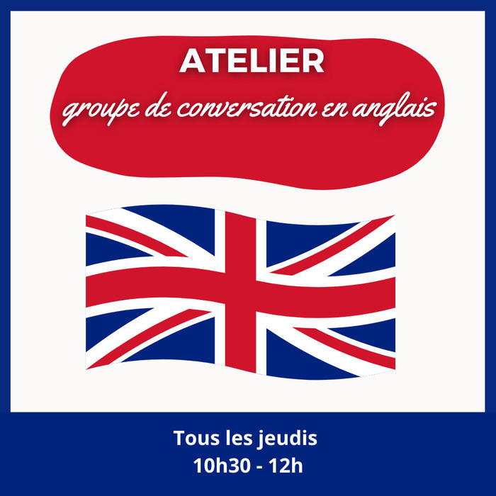 Venez discuter avec d’autres personnes en anglais autour d’un café ou un thé. Un atelier animé par Josiane pour entretenir et faire progresser son anglais !