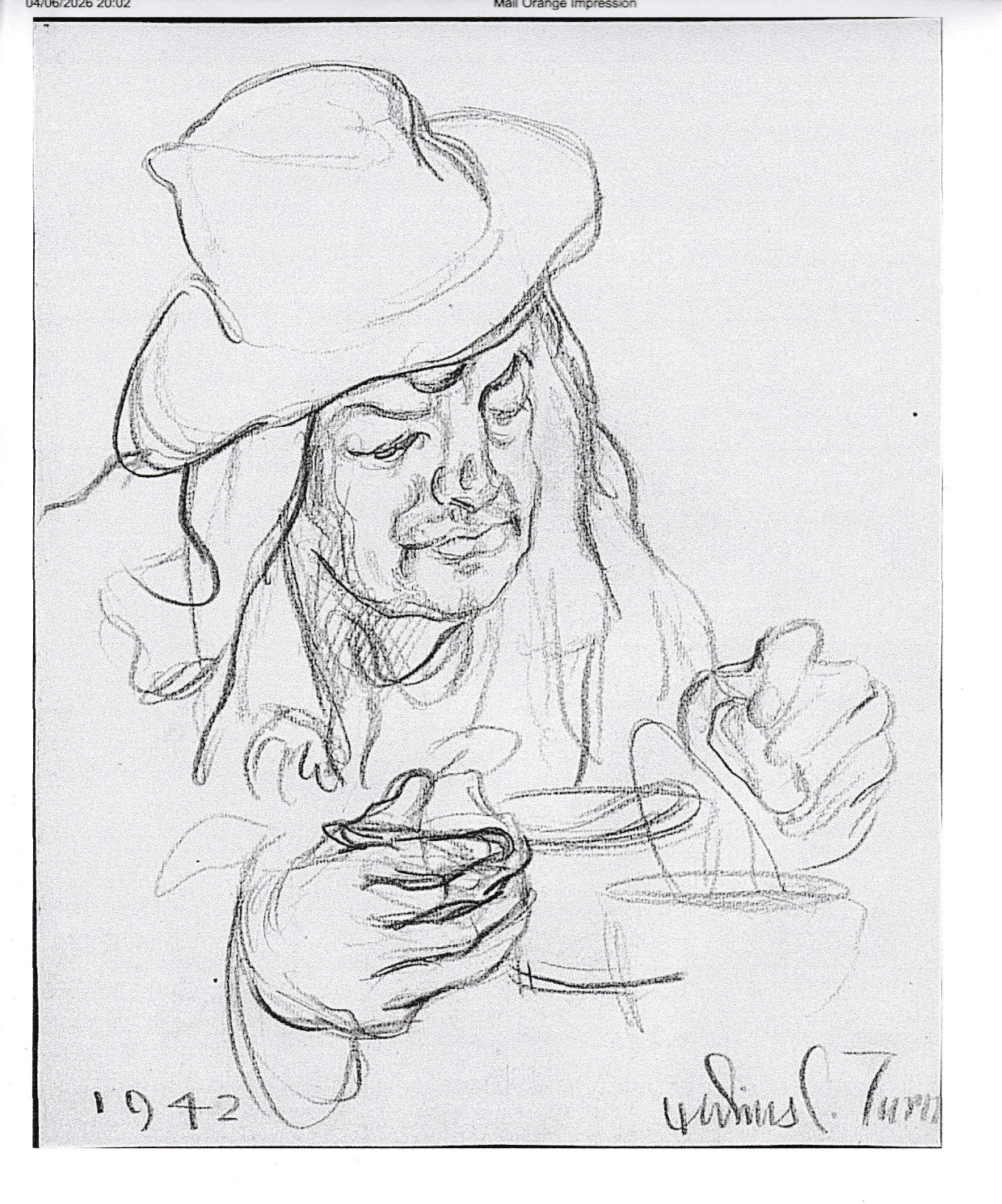 Exposition des oeuvres de Julius Turner, peintre interné au camp de Gurs