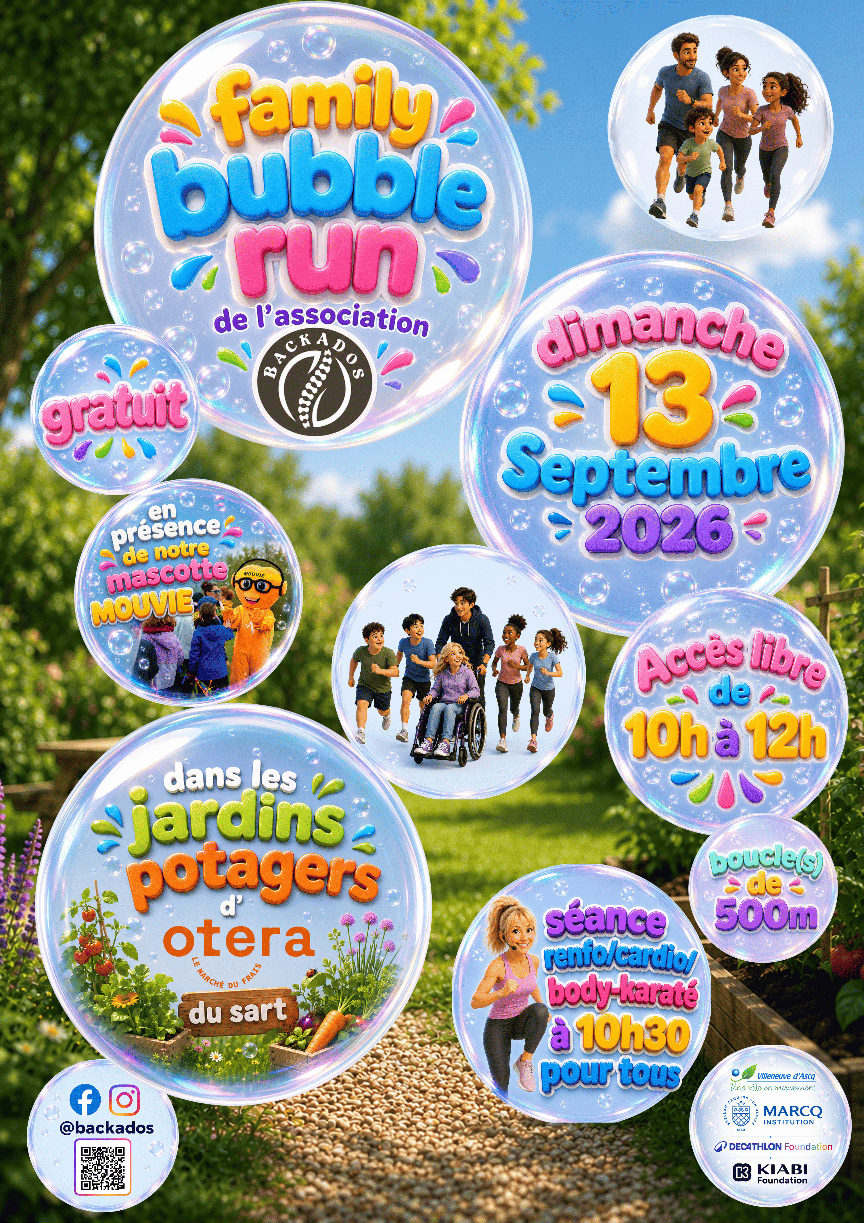 Bubble run familiale