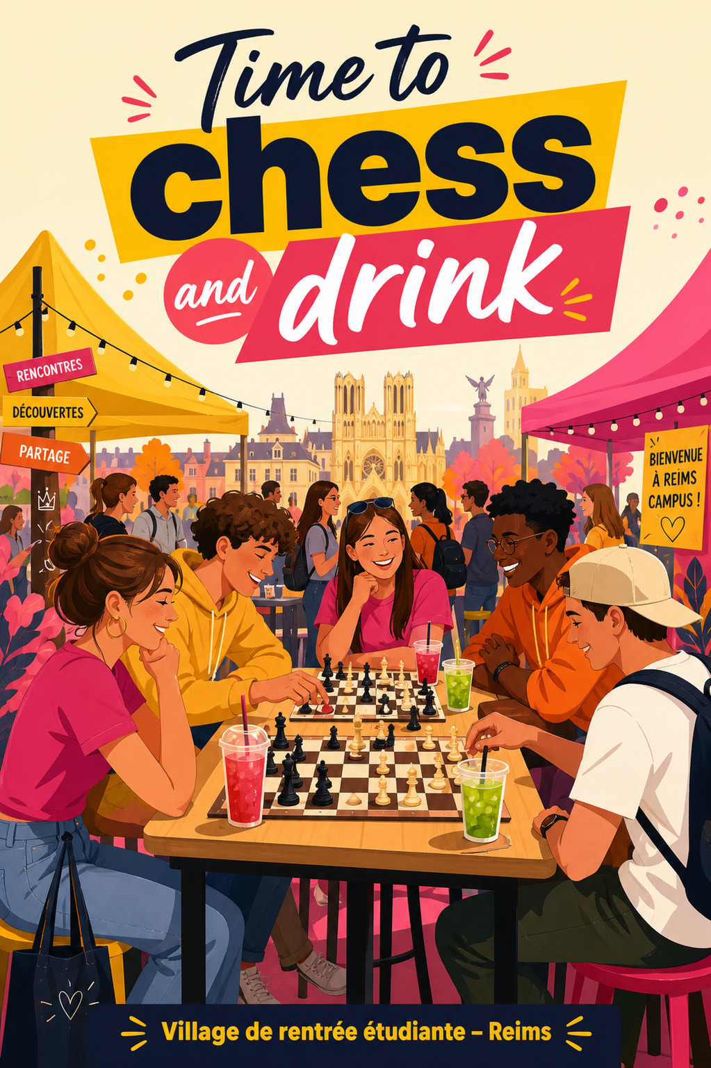 Time to chess and drink