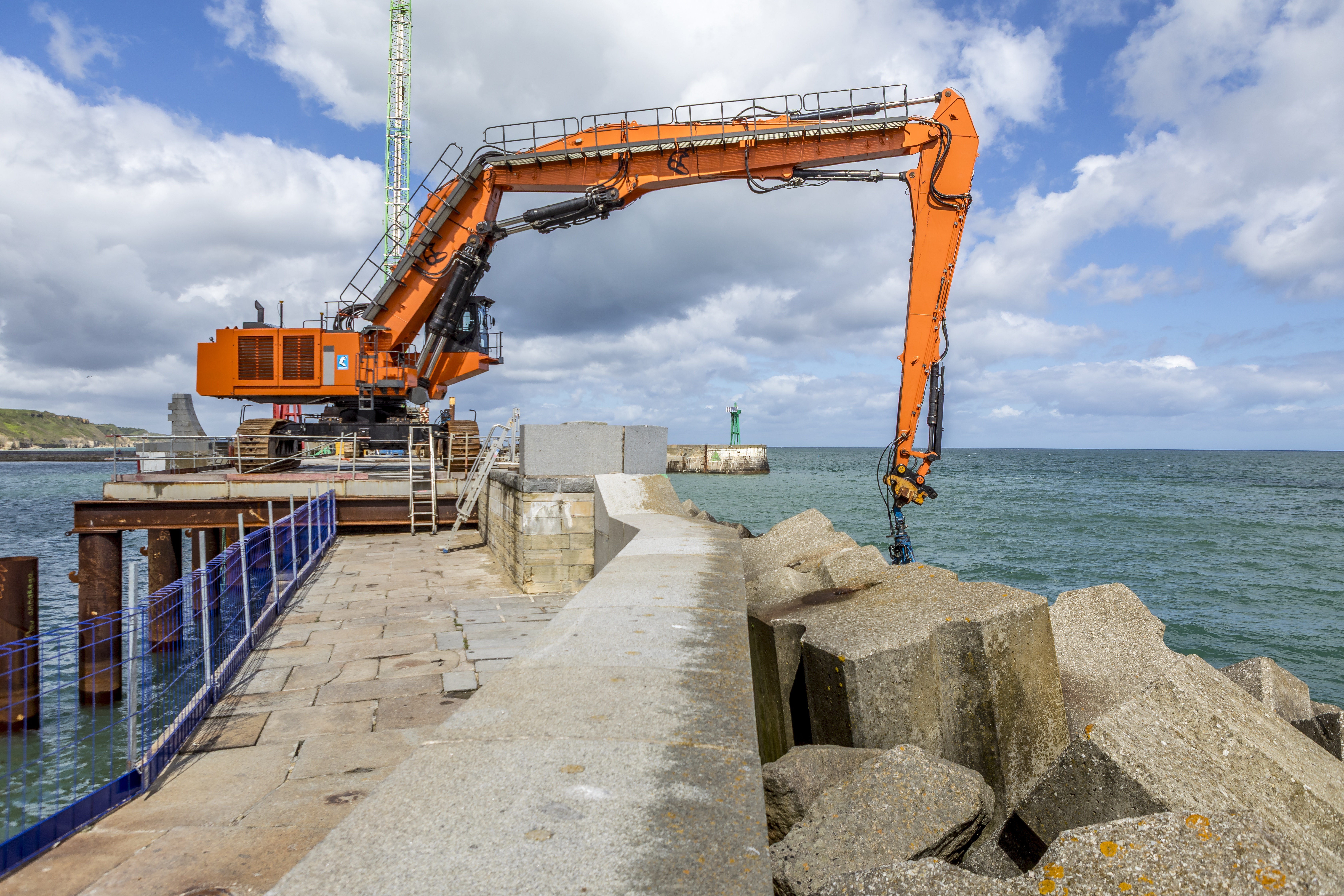 Visite guidée du chantier du port