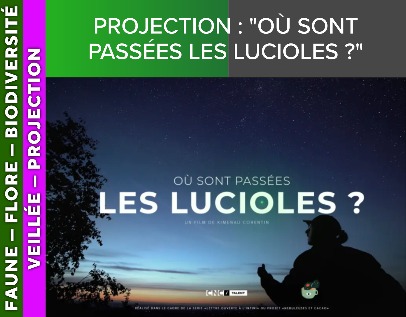 ALPES AZUR MERCANTOUR - Projection : "Où sont passées les lucioles ?"