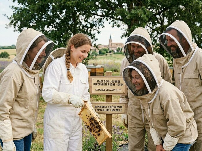 Découverte de la ruche et du monde des abeilles (1/2 journée)
