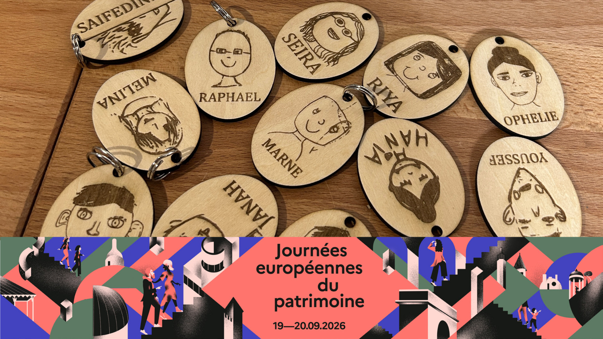 Fablab : Portraits en porte-clés