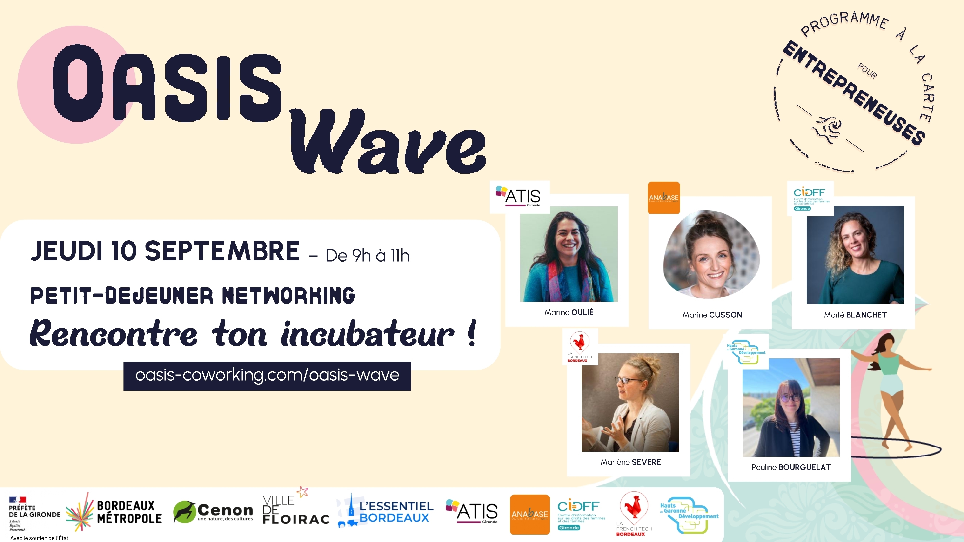 Petit-déjeuner networking "Rencontre ton incubateur" - Oasis Wave