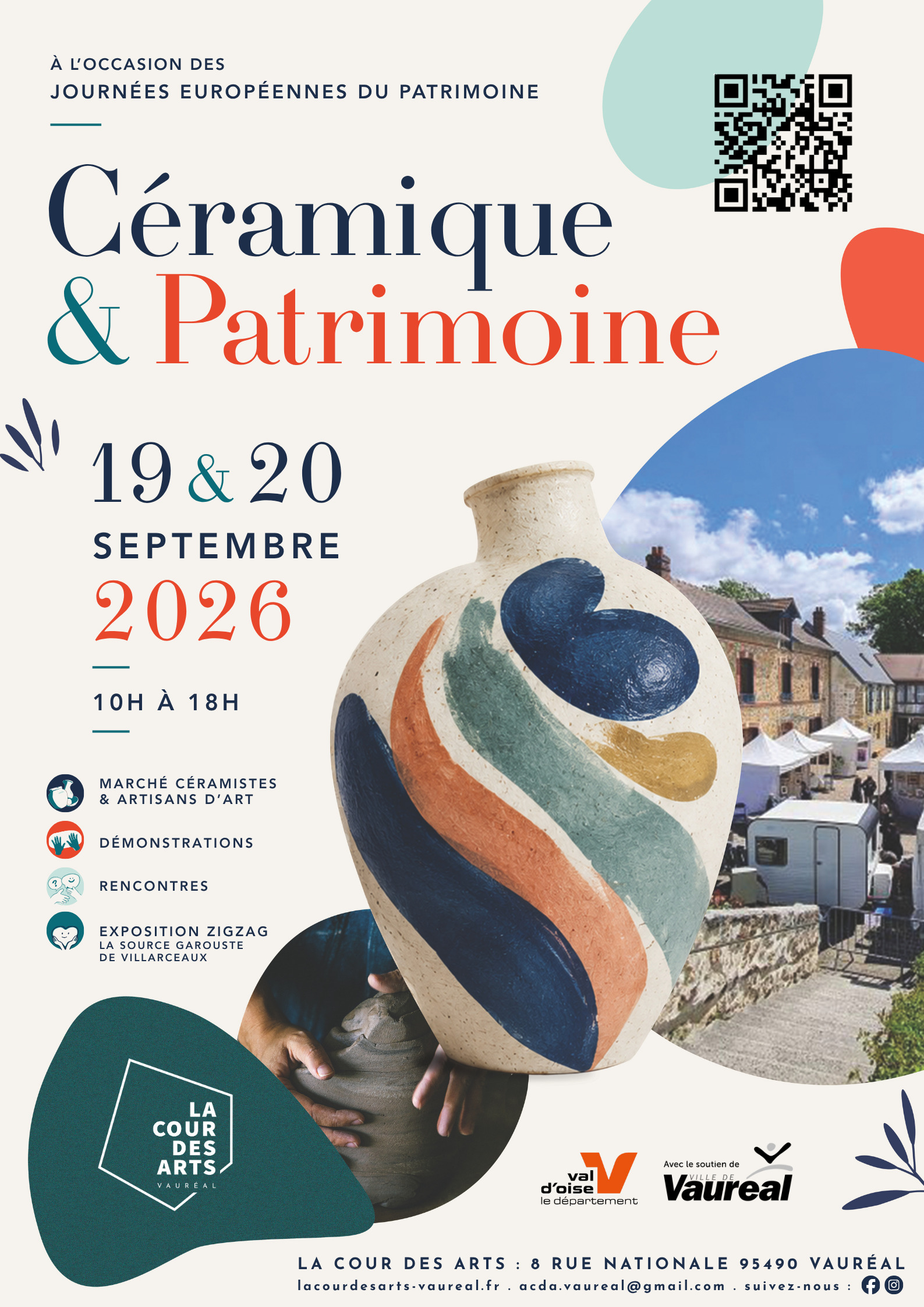 "Céramique et Patrimoine" à la Cour des Arts de Vauréal