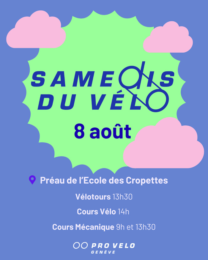 Samedi du Vélo du 8 août