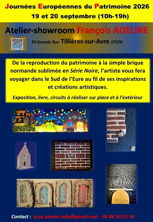 Exposition : François Adeline ranime le patrimoine du Sud de l’Eure
