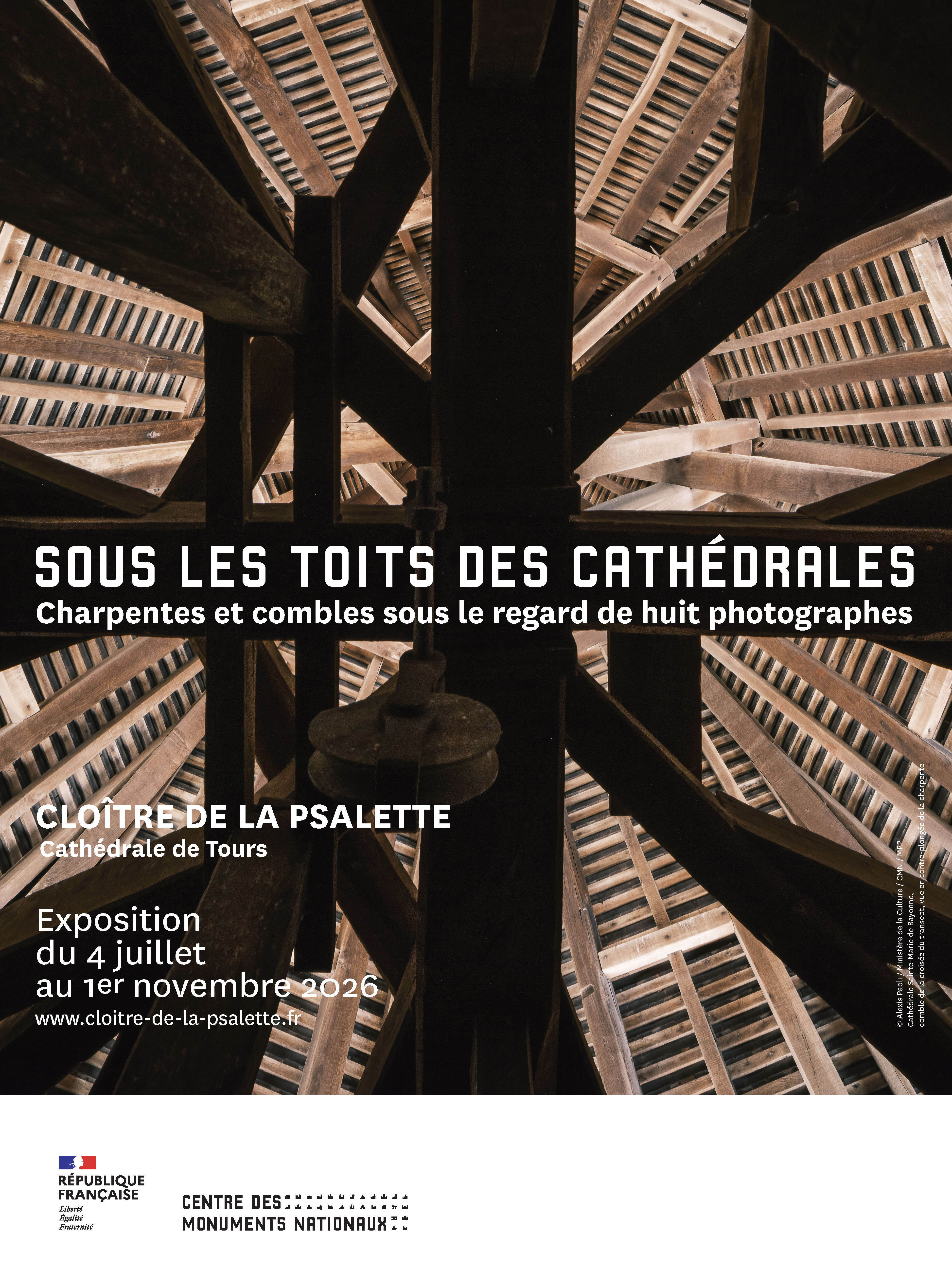 Sous les toits des cathédrales. Charpentes et combles sous le regard de huit photographes