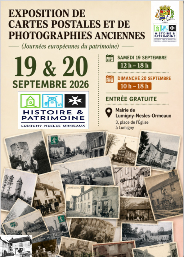 Exposition de cartes postales et de photographies anciennes