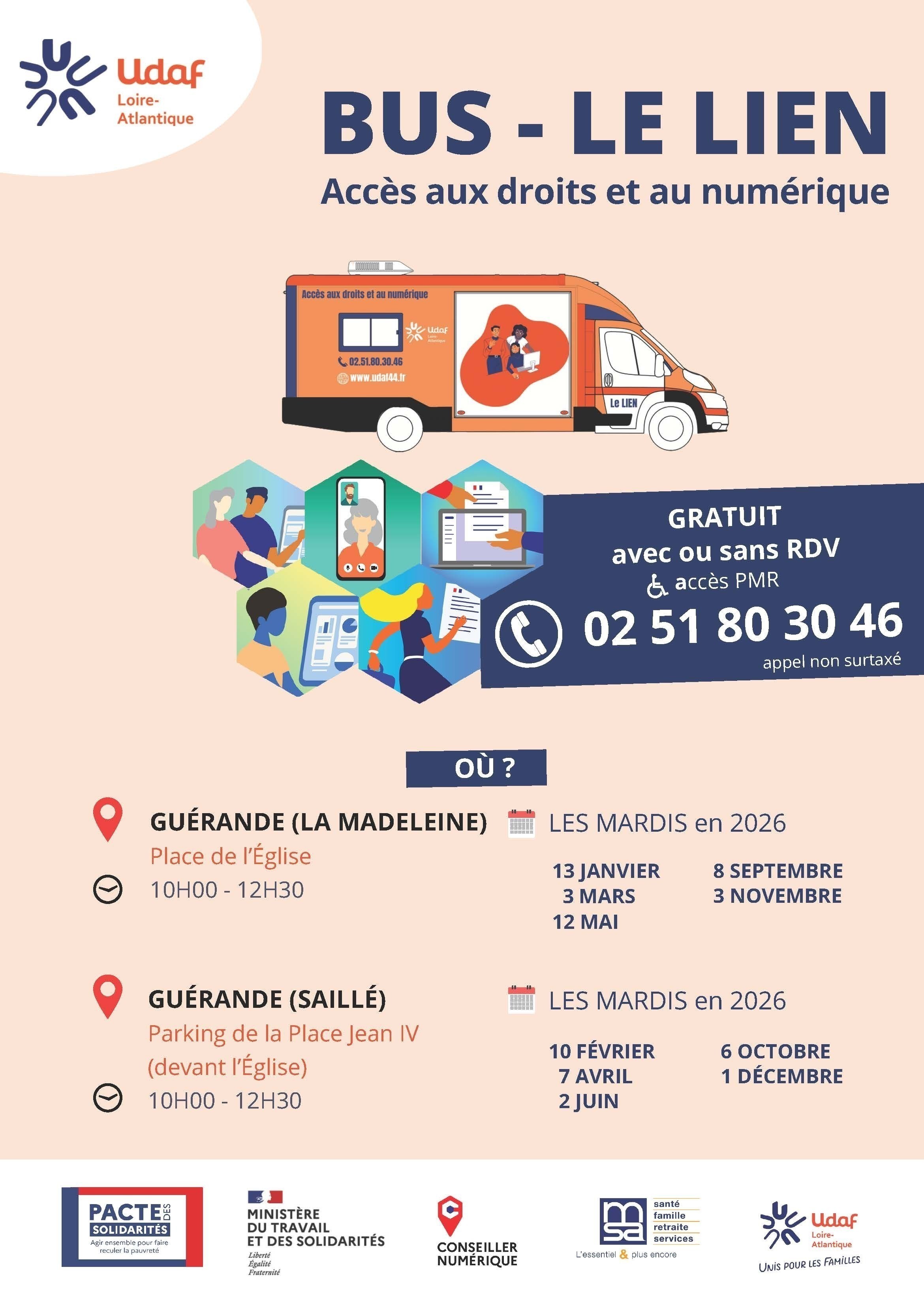 Permanence Bus "Le Lien, accès aux droits et au numérique"