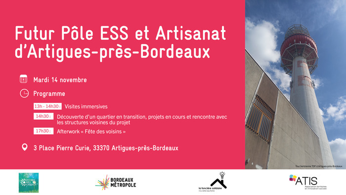 Présentation du projet de Pôle dédié à l’ESS et l’Artisanat d'Artigues-près-Bordeaux