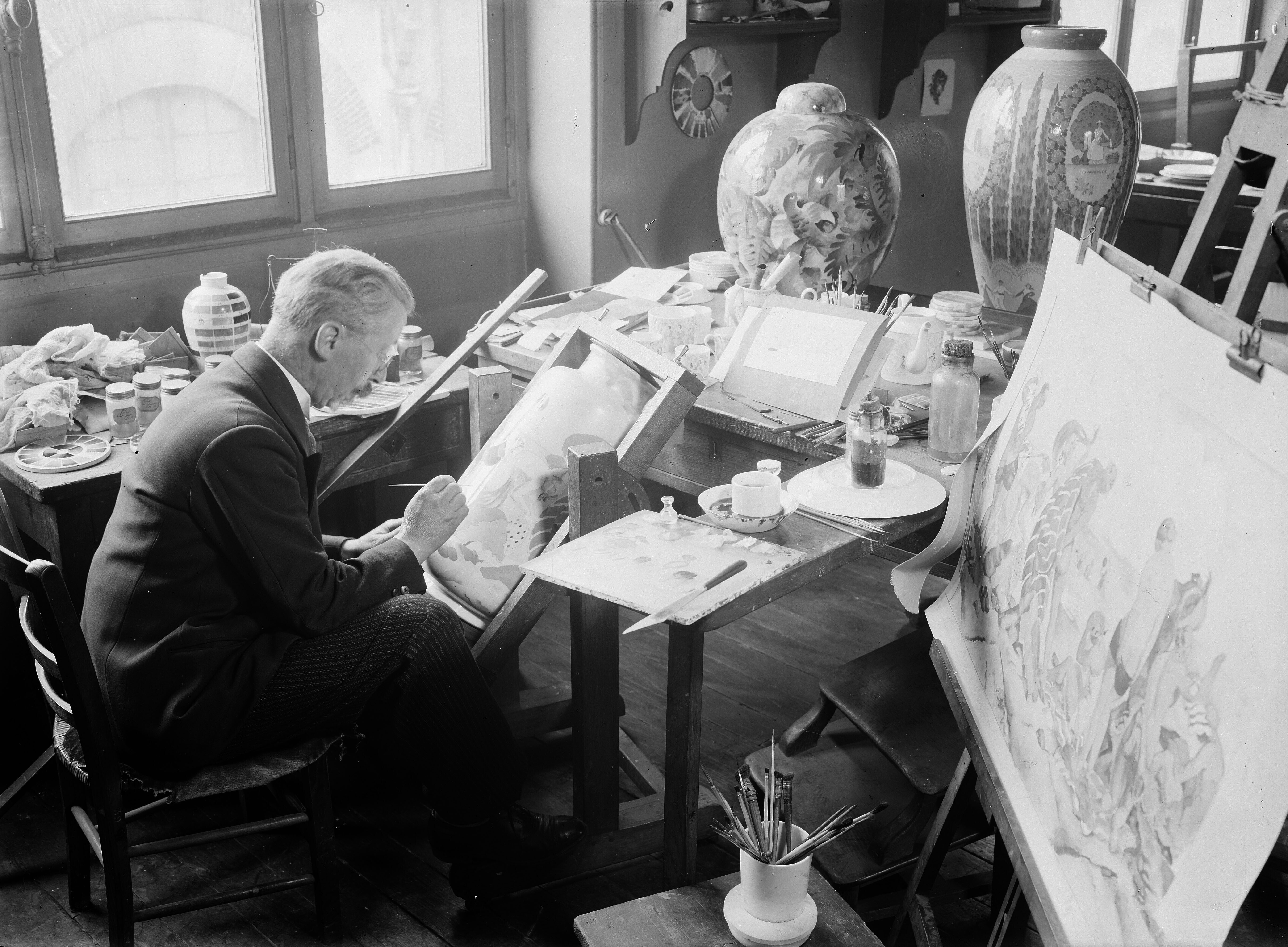 Les métiers d'art dans les photographies de François Kollar