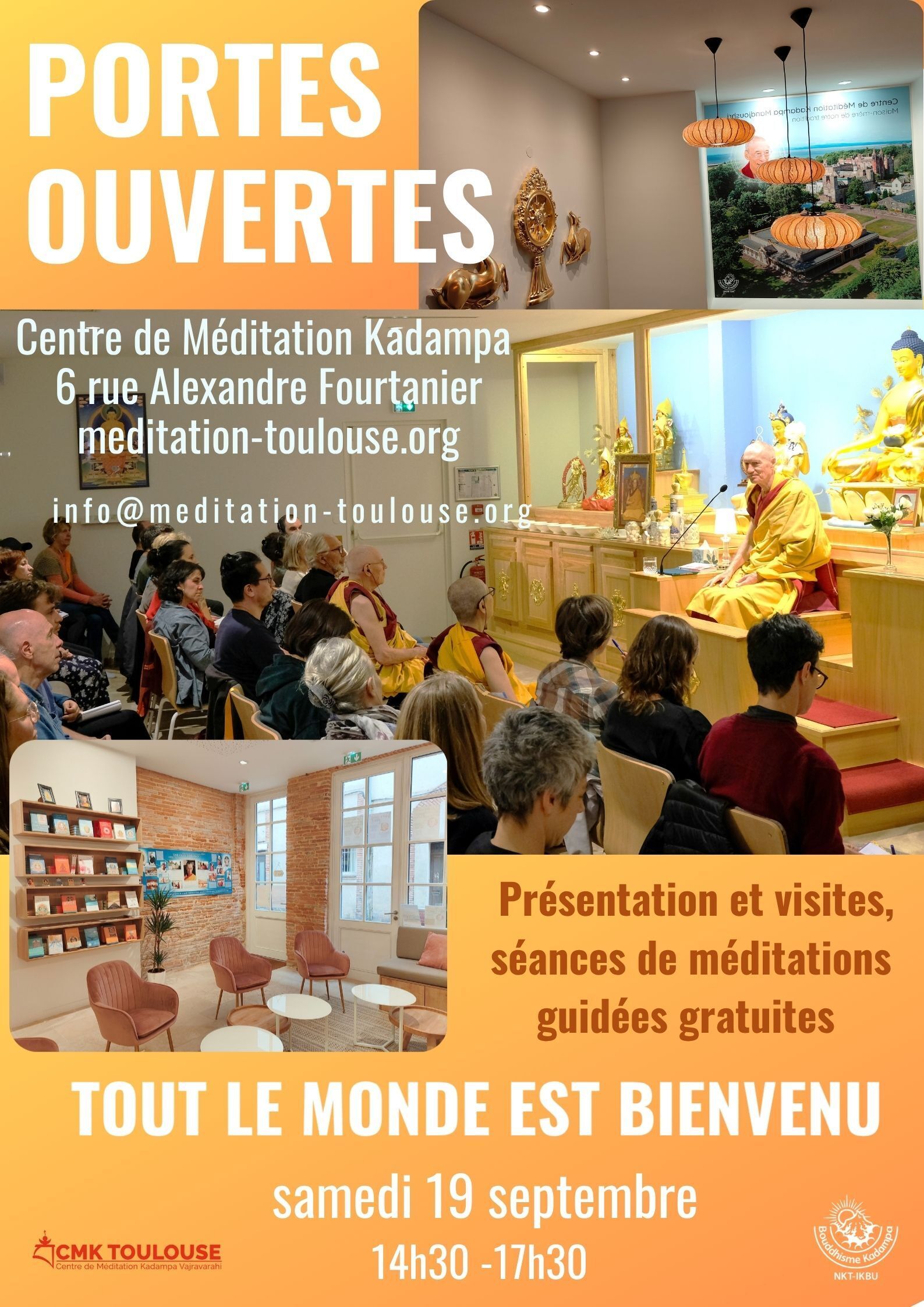 Venez essayer la méditation au centre Kadampa de Toulouse