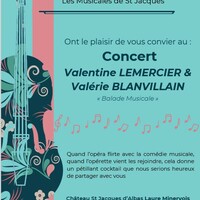Concert de Valentine Lemercier & Valérie Blanvillain