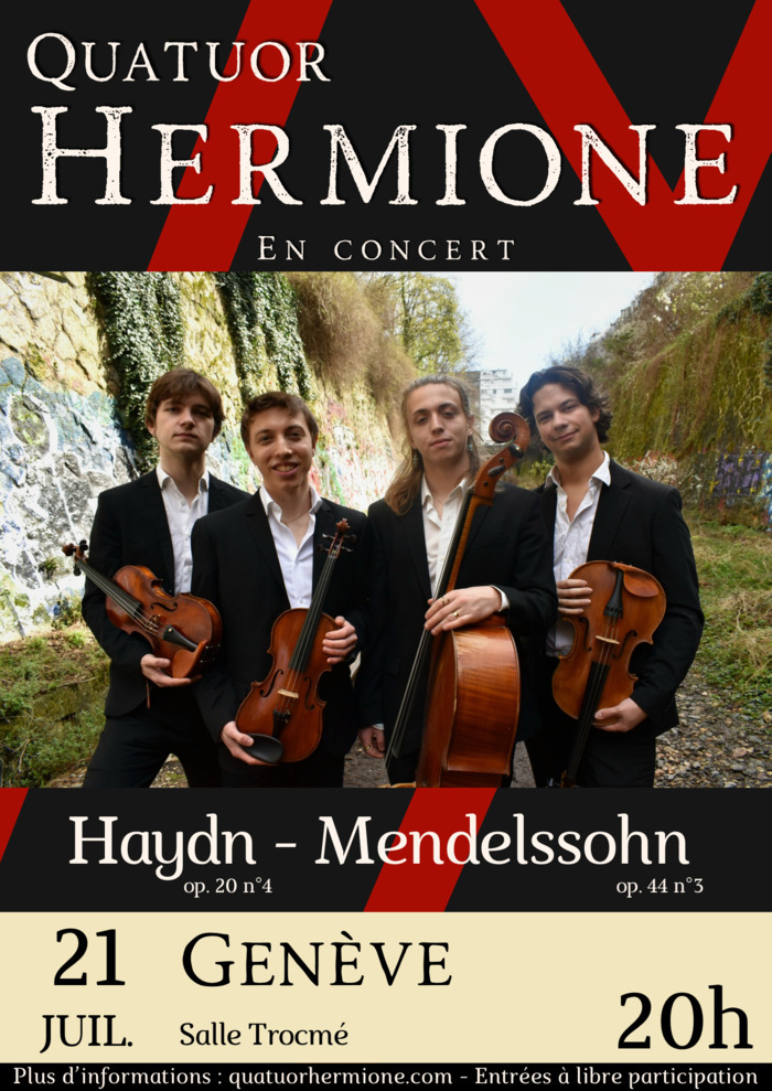 Concert du quatuor Hermione