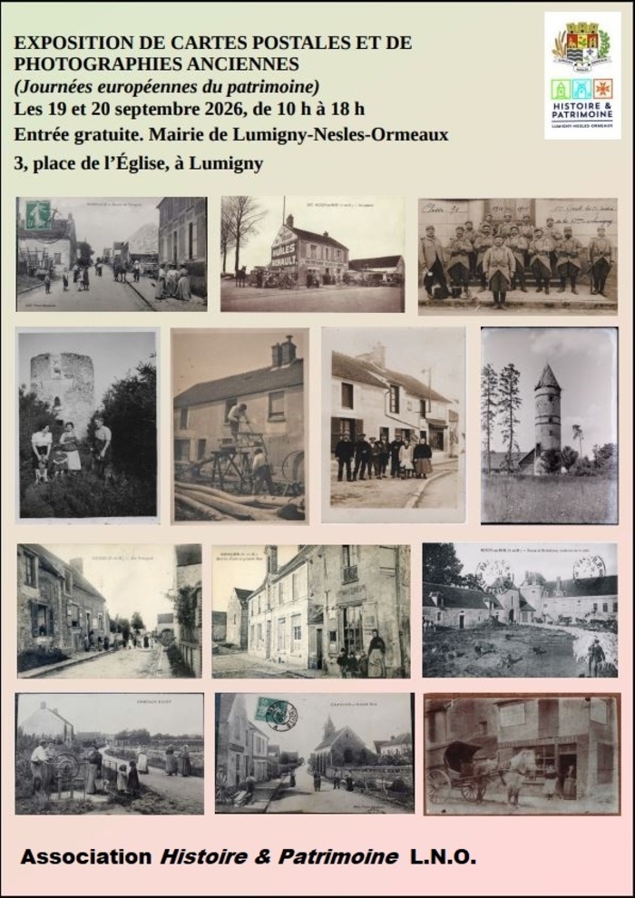 Exposition de cartes postales et de photographies anciennes
