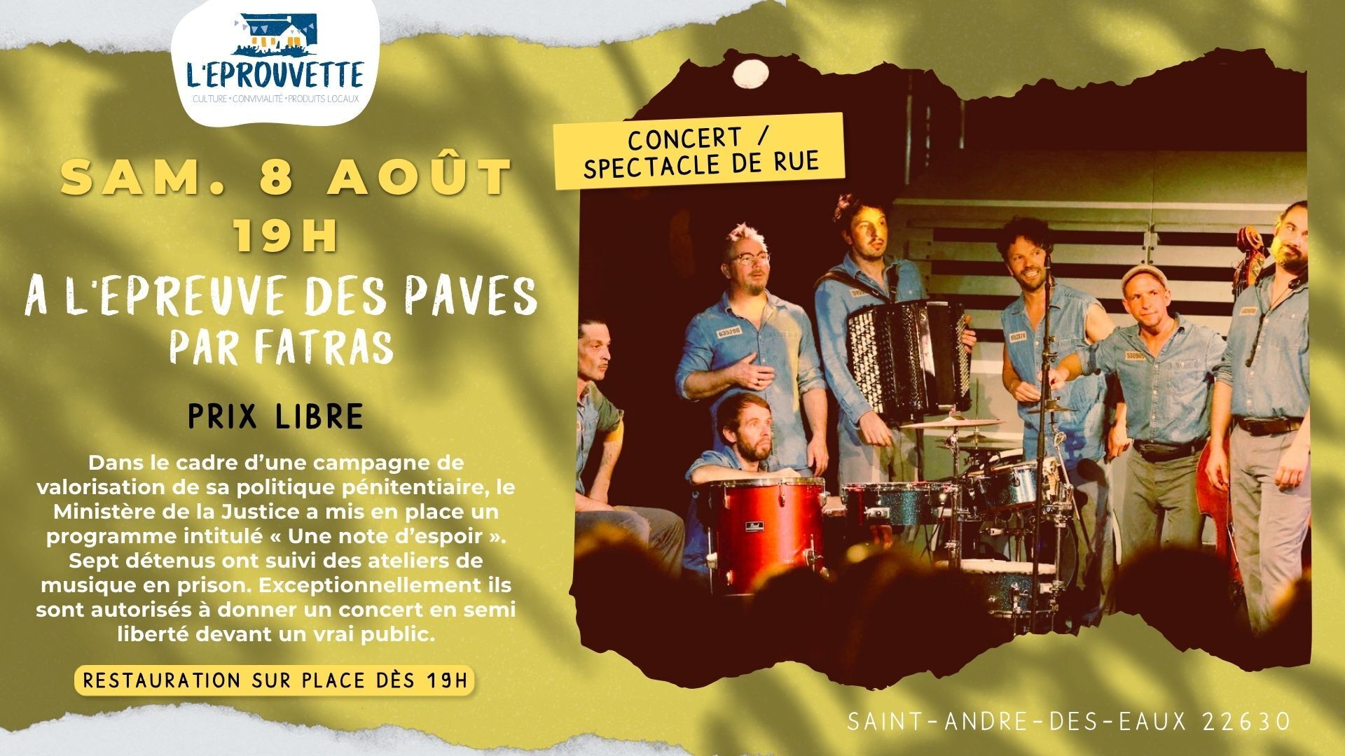 Concert / Spectacle de rue « À l’épreuve des Pavés » - Fatras à l'Eprouvette