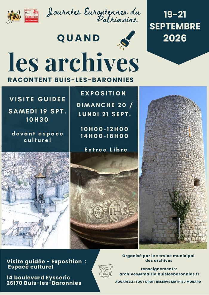 Exposition "Quand les archives racontent Buis-les-Baronnies"