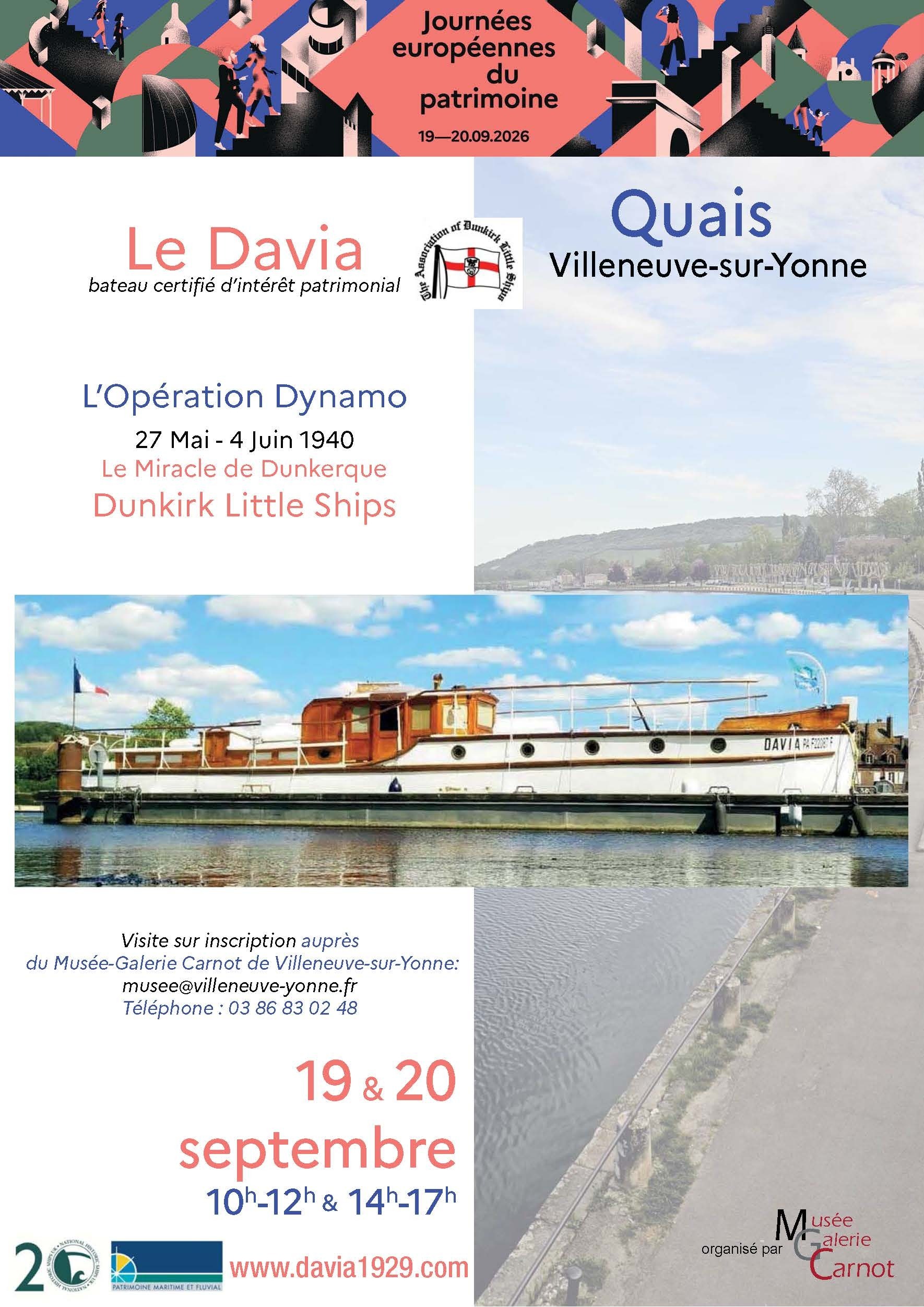 Visite du bateau Le Davia Dunkirk Little Ship