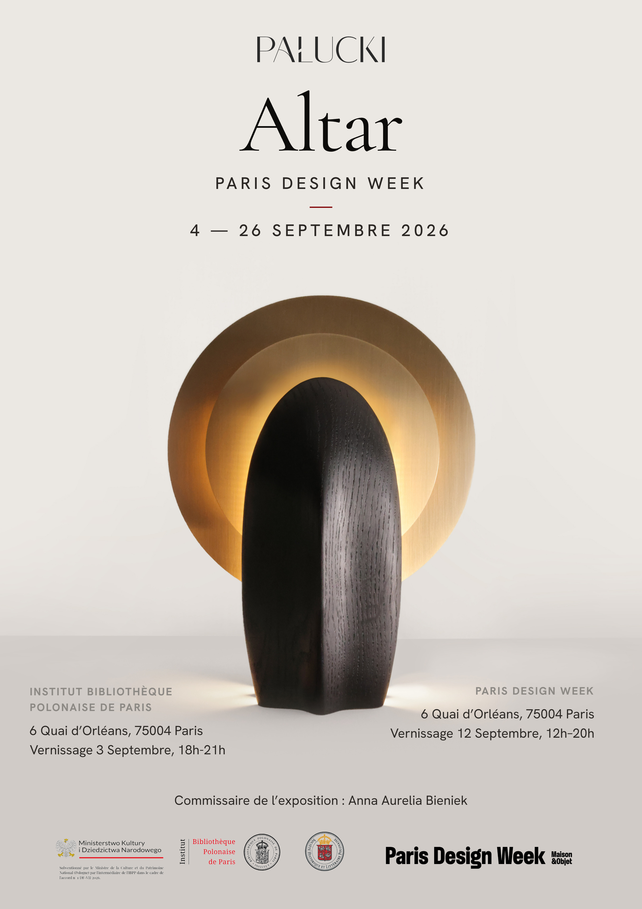 Exposition "Altar" dans le cadre de la Paris Design Week 2026