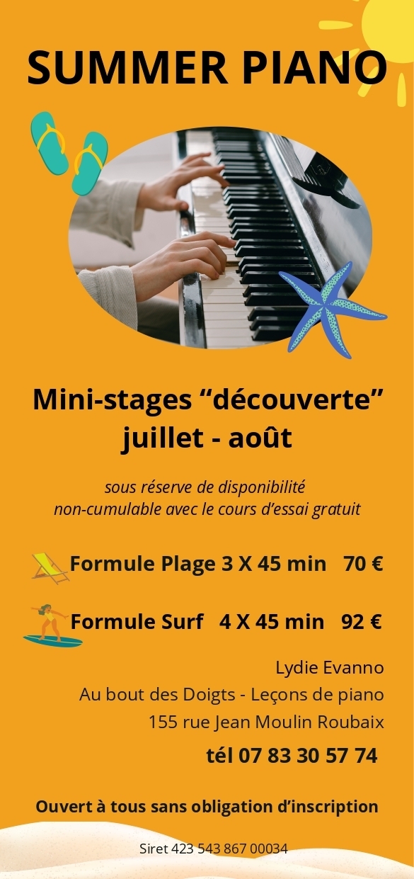 Le Summer Body, non merci ! Je préfère le Summer Piano