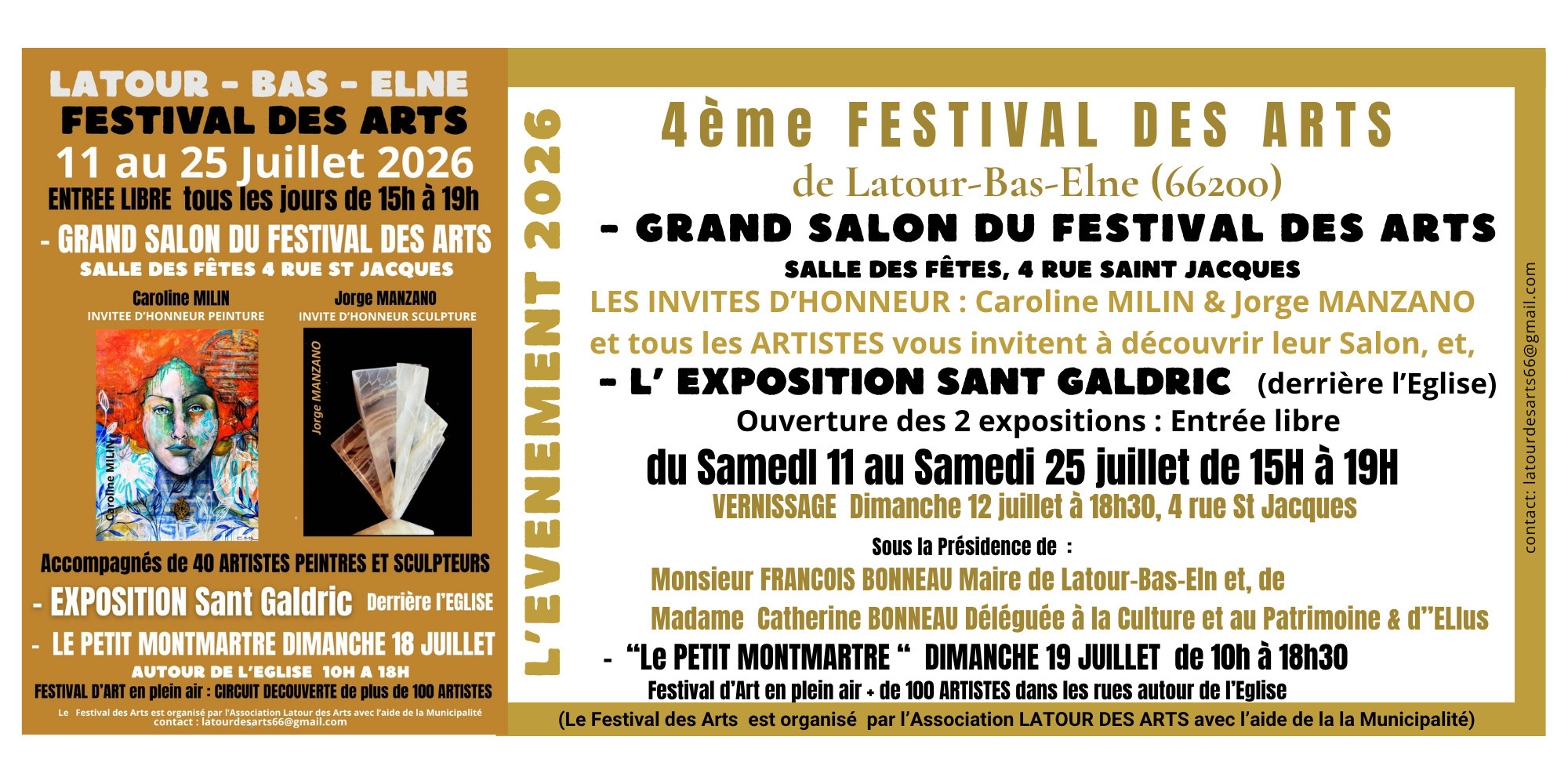 4ème  FESTIVAL DES ARTS de LATOUR-BAS-ELNE