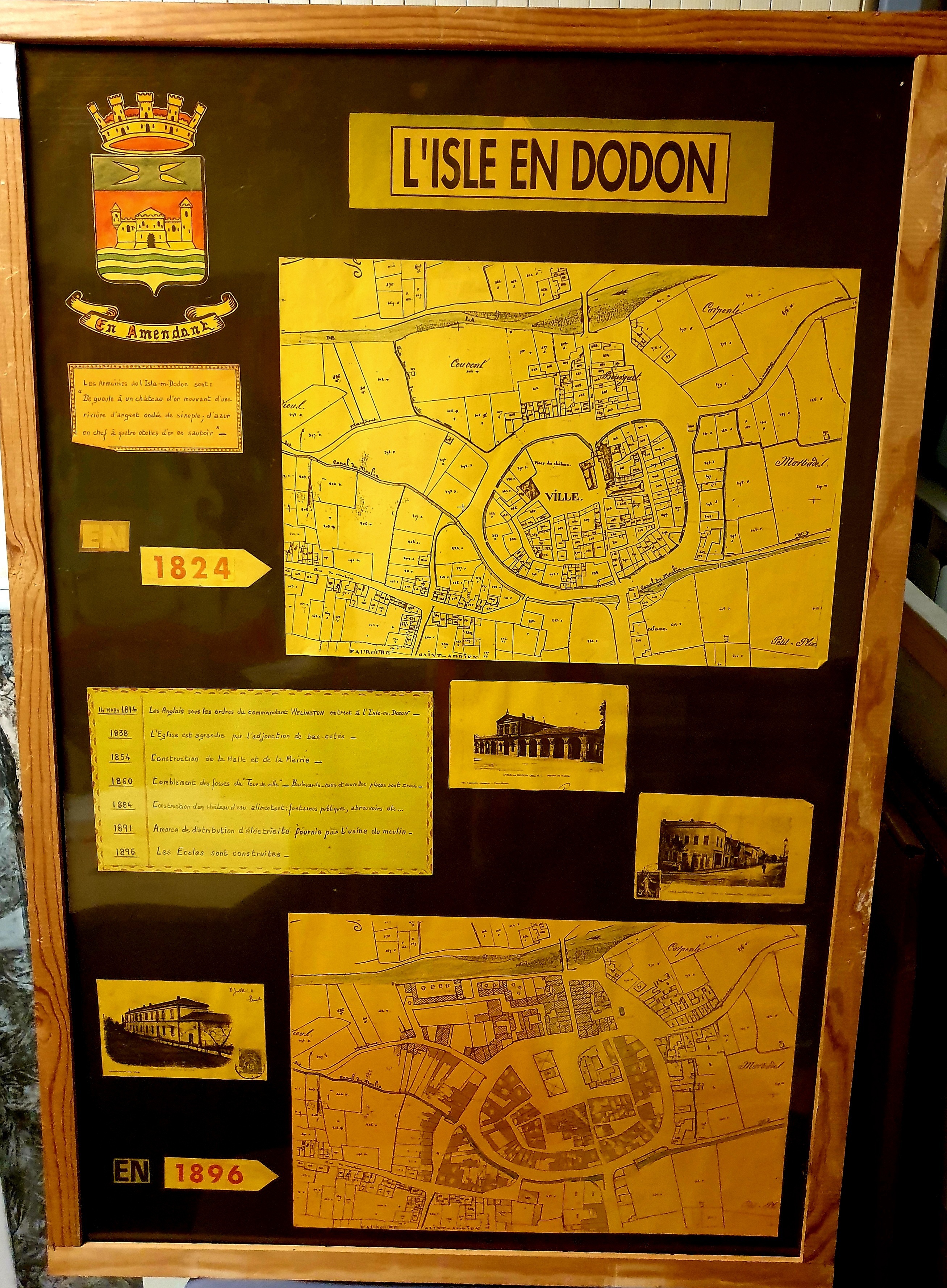 Exposition de photos anciennes racontant 200 ans d'histoire locale.
