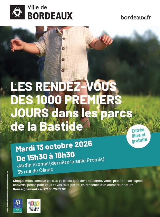 Les rendez-vous des 1000 premiers jours dans les parcs de la Bastide