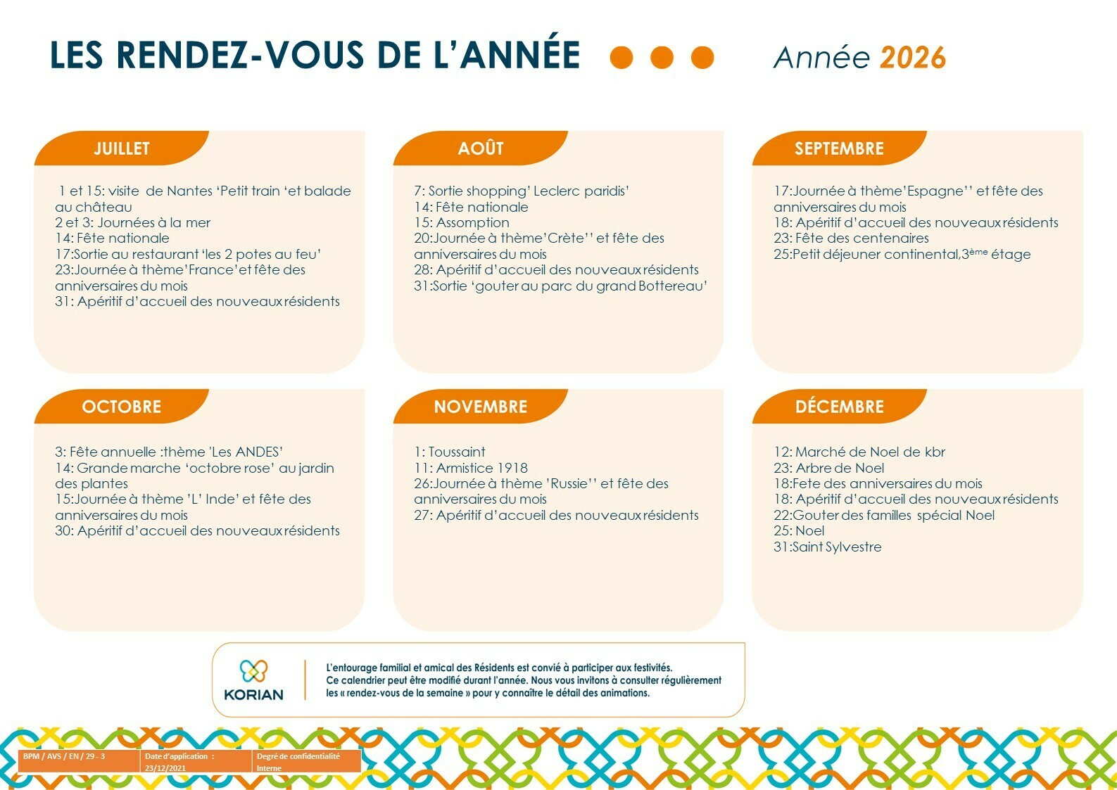 rdv de l'année
