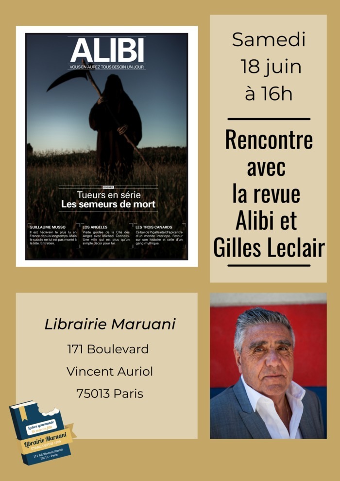 Rencontrez l’équipe de la revue Alibi à l’occasion de la sortie de leur nouveau roman « La vérité sur l’affaire Robert Boulin ». L’auteur, Gilles Leclair, sera également présent.