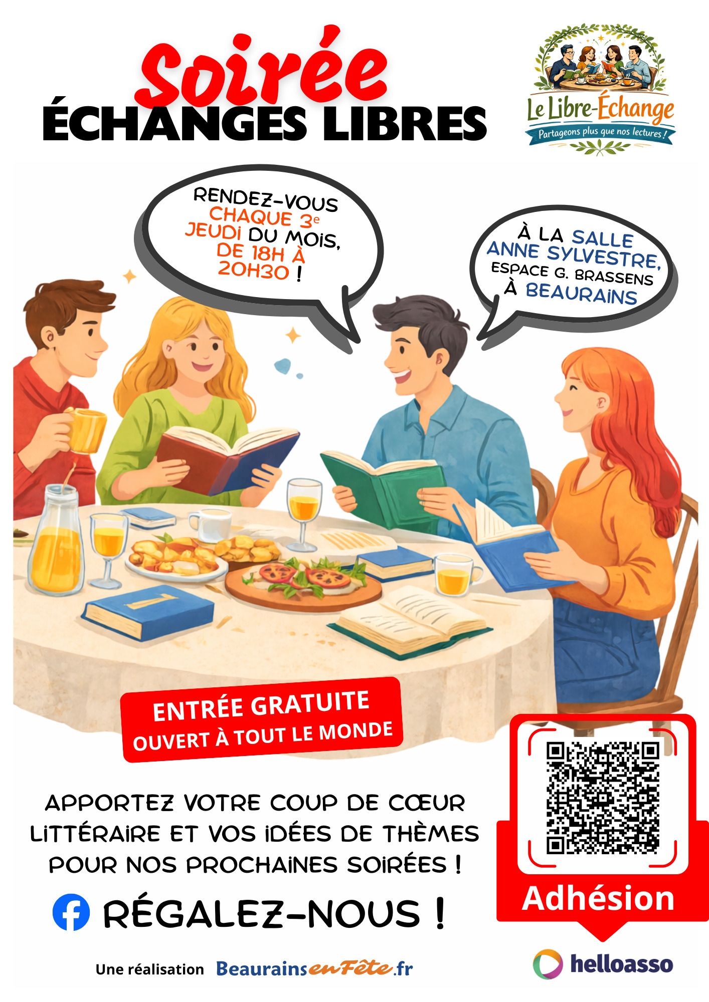 Soirée d'échanges libres de l'association Le Libre-Échange