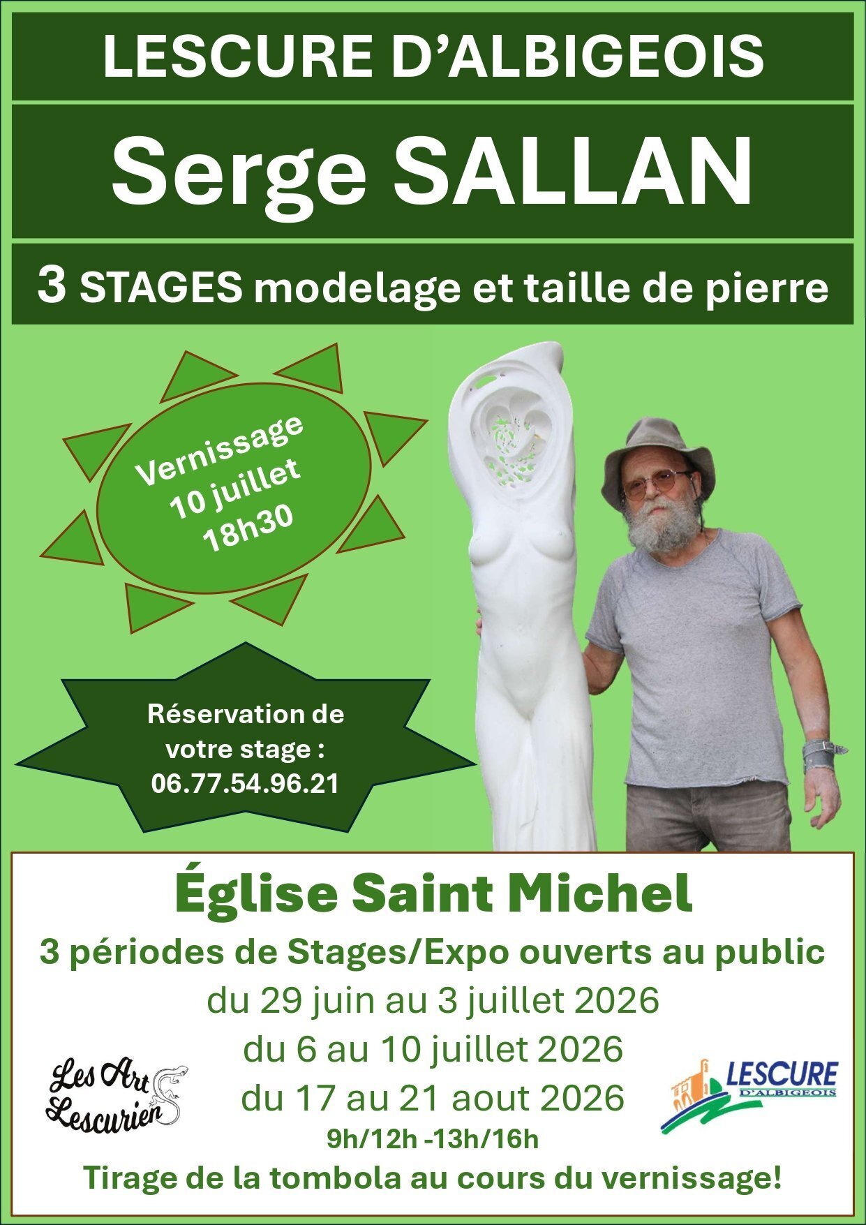 Stages de modelage et taille de pierre