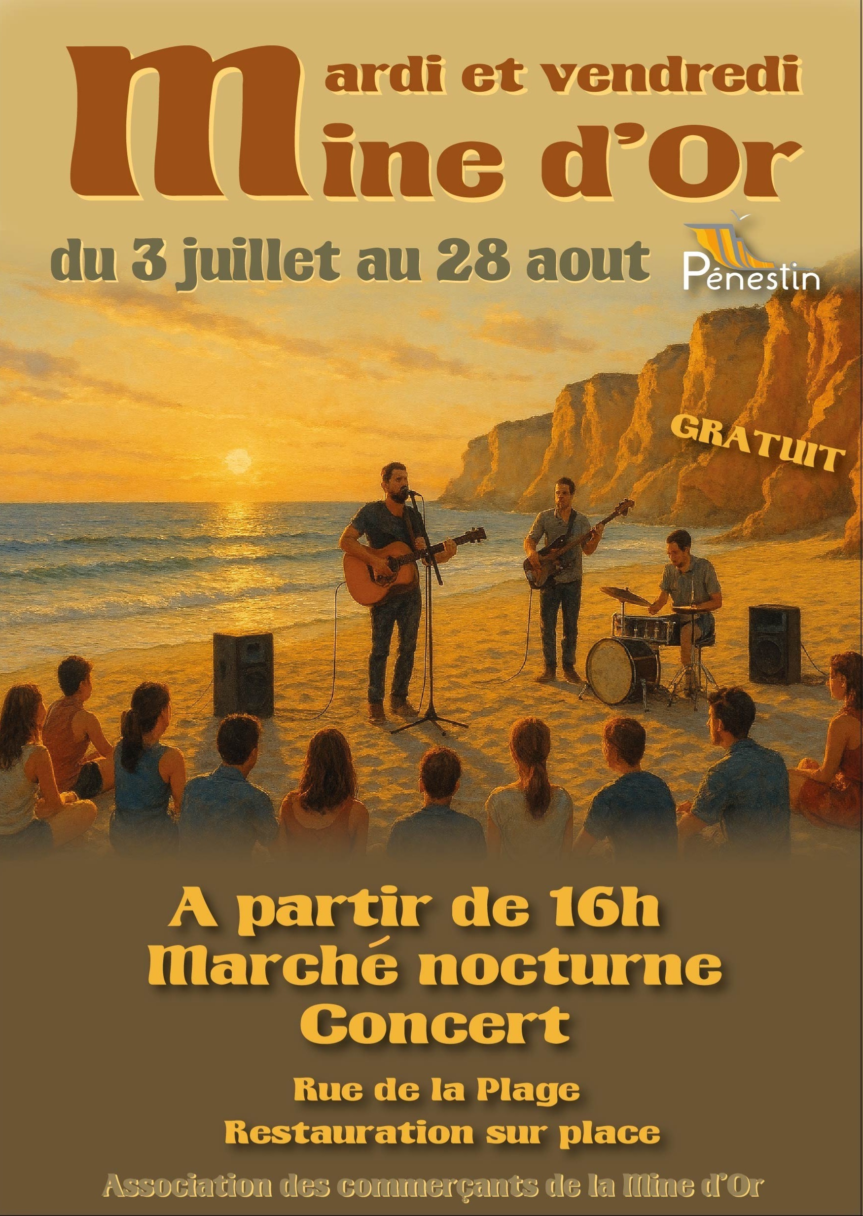 Mardi de la Mine d'Or : Marché nocturne et concert "Odilon"