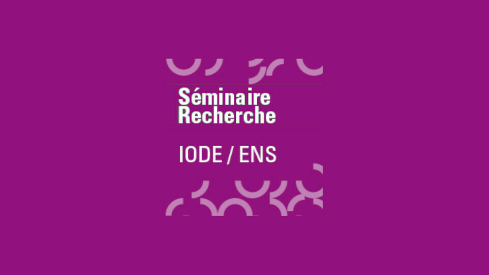 Retrouvez de janvier à avril les séminaires de recherche IODE/ENS 2024.