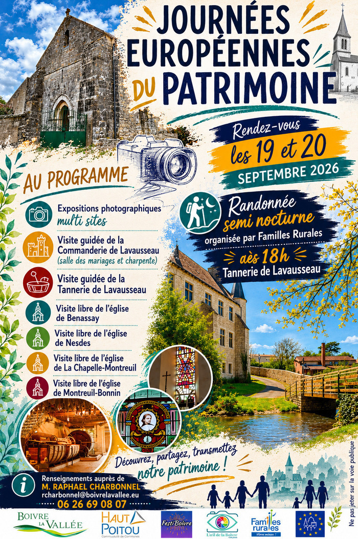 Visite libre avec exposition photographiques de l'église de La Chapelle-Montreuil