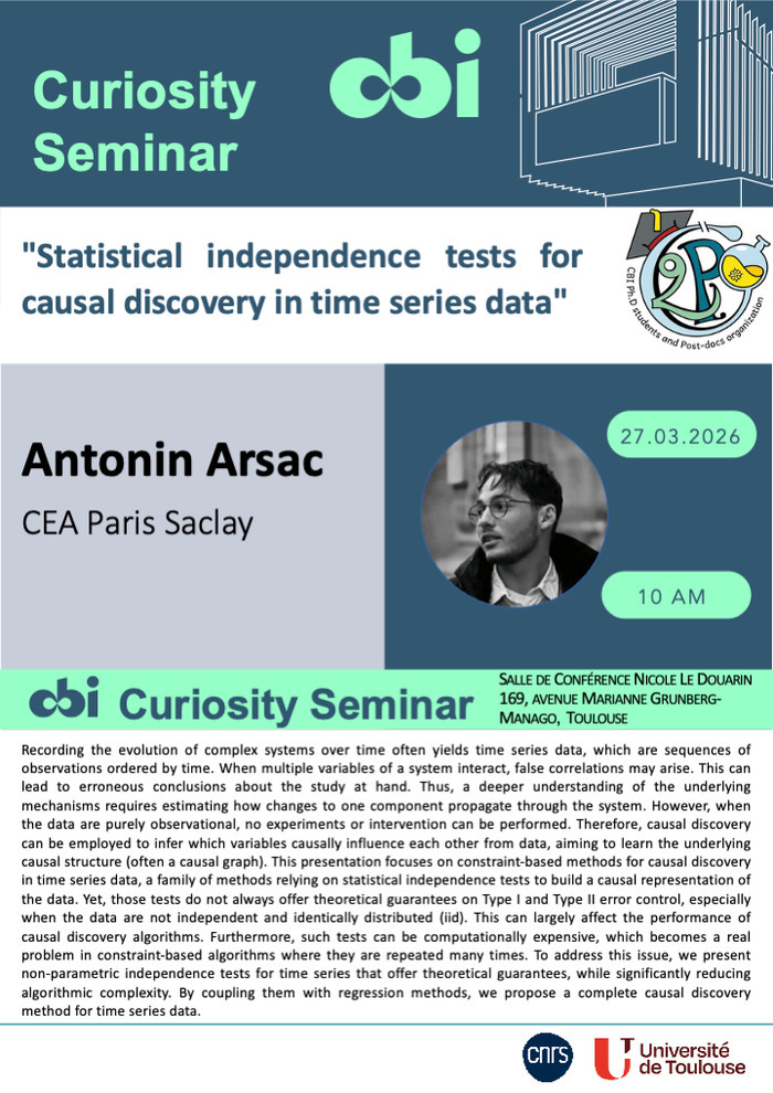 Antonin Arsac - Statistical independence tests for causal discovery in time series data